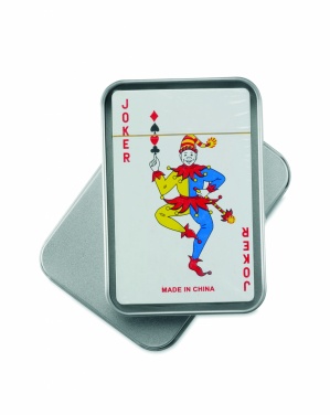 Logotrade promotional item picture of: Playing cards in tin box