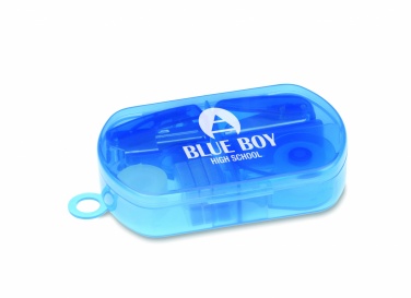 Logo trade promotional giveaway photo of: Stationery set in plastic box