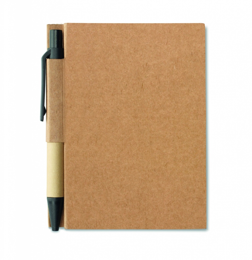 Logo trade promotional gifts image of: Recycled notebook with pen