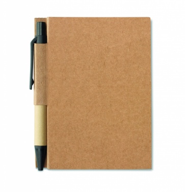 Logo trade promotional giveaway photo of: Recycled notebook with pen