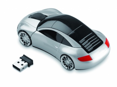 Logo trade promotional merchandise image of: Wireless mouse in car shape