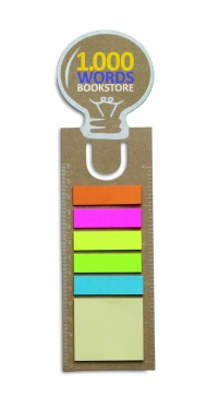 Logo trade advertising product photo of: Bookmark with sticky memo pad