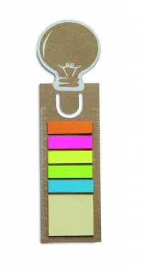 Logo trade promotional gift photo of: Bookmark with sticky memo pad