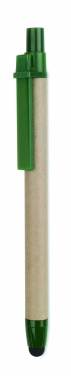 Logo trade promotional items image of: Recycled carton stylus pen