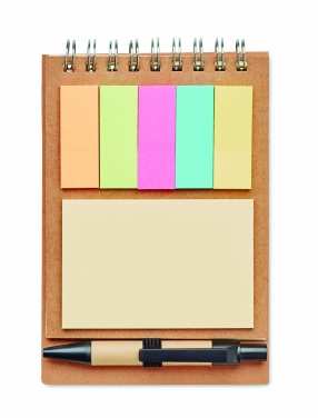 Logotrade promotional item picture of: Notepad with pen and memo pad