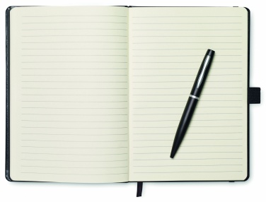 Logotrade promotional giveaway image of: A5 notebook with pen 72 lined