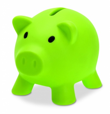 Logo trade advertising products image of: Piggy bank