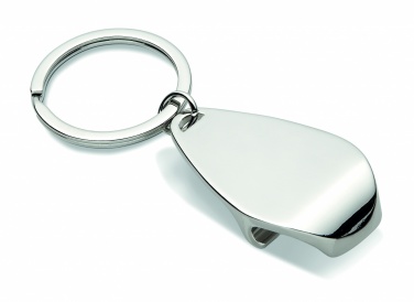 Logo trade promotional gifts picture of: Bottle opener key ring Tornio