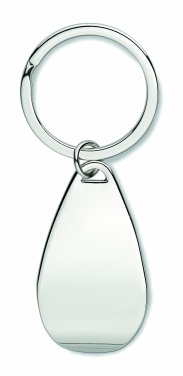 Logo trade promotional merchandise image of: Bottle opener key ring Tornio