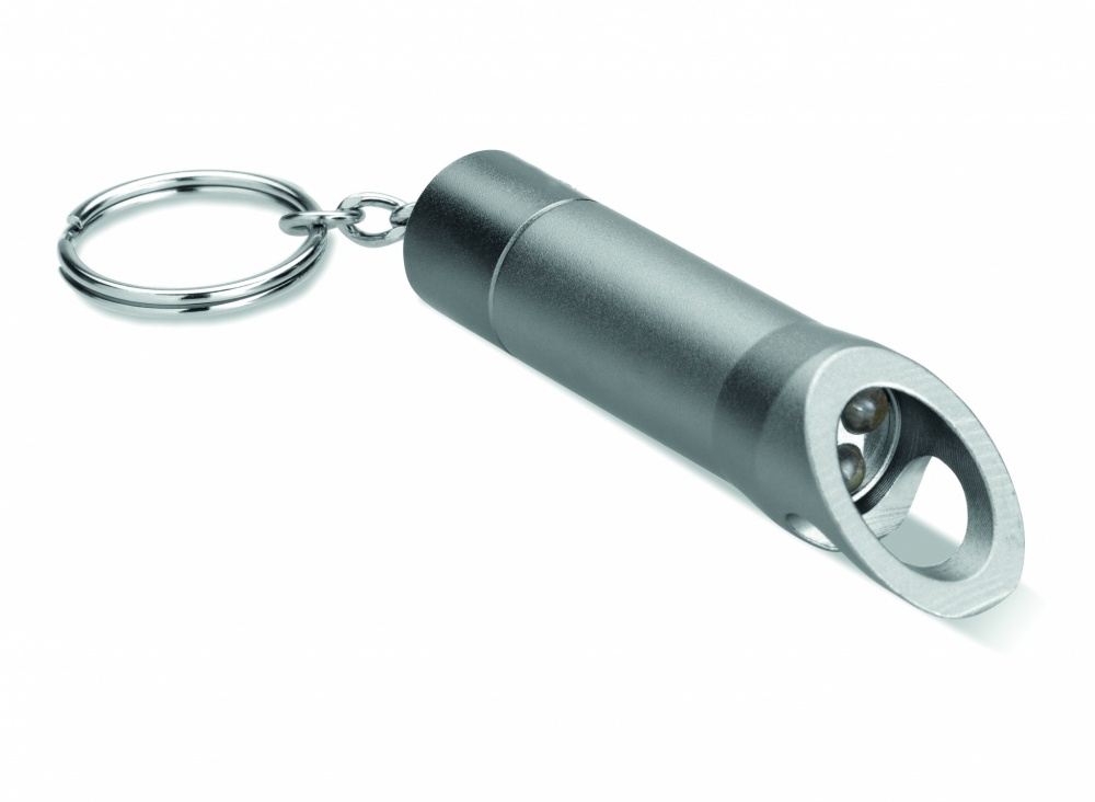 Logo trade promotional gift photo of: Metal torch key ring