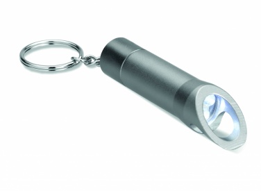 Logo trade corporate gifts image of: Metal torch key ring Ylivieska