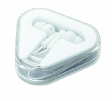 Logo trade promotional giveaways image of: Earphones in PS case