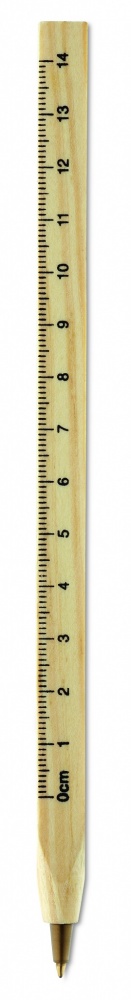 Logotrade corporate gift image of: Wooden ruler pen