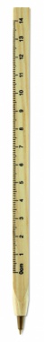 Logo trade promotional gifts image of: Wooden ruler pen