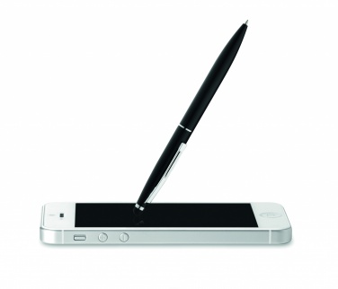 Logo trade promotional giveaway photo of: Twist type pen w stylus top