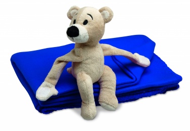 Logo trade advertising product photo of: Fleece blanket with bear