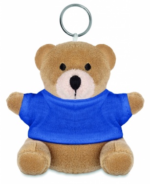 Logo trade promotional merchandise photo of: Teddy bear key ring FINLAND