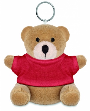 Logo trade promotional items image of: Teddy bear key ring