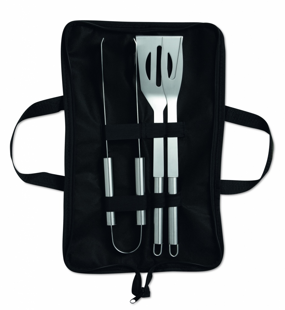 Logo trade promotional items picture of: 3 Barbecue tools in pouch