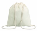 100gr/m² cotton drawstring bag, Beige