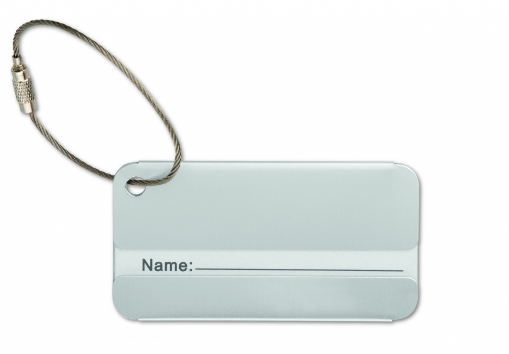 Logo trade promotional items picture of: Aluminium luggage tag