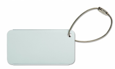 Logo trade corporate gifts image of: Aluminium luggage tag