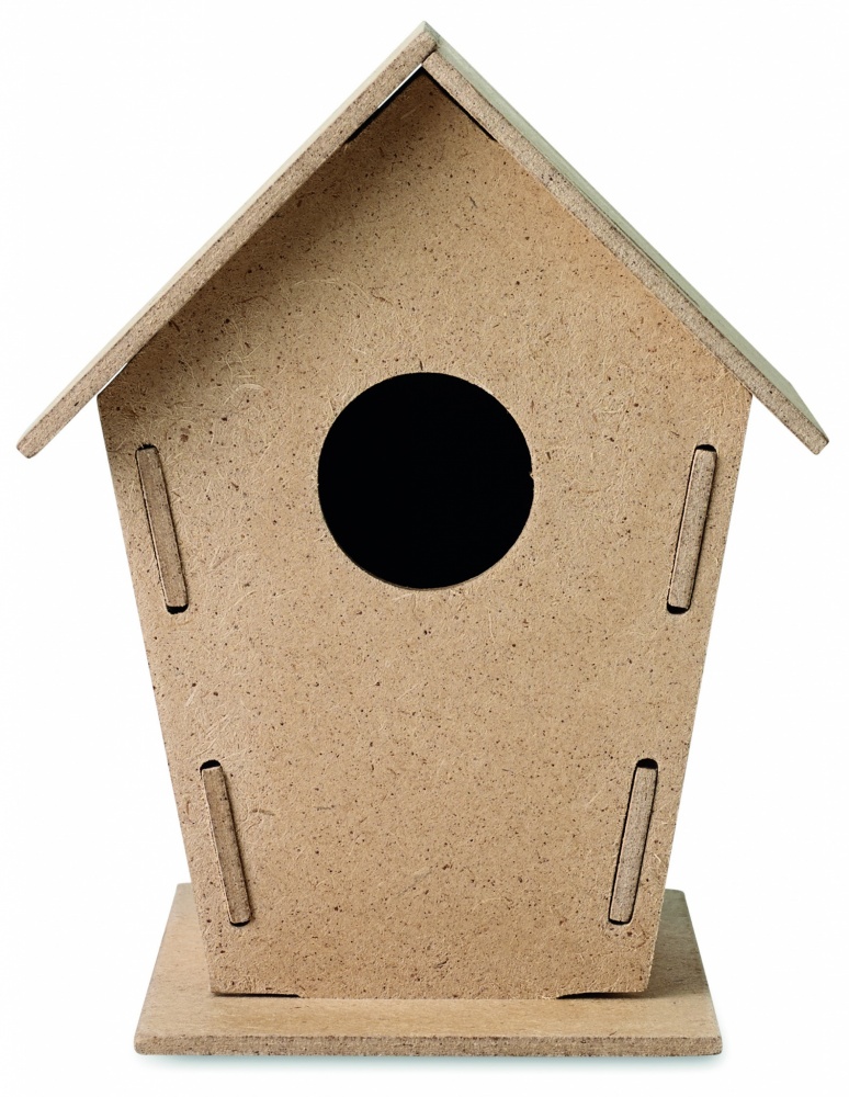 Logo trade promotional merchandise image of: Wooden bird house