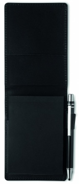 Logo trade promotional product photo of: A7 notepad in PU pouch w/pen