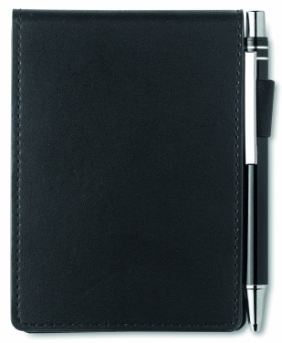 Logotrade advertising products photo of: A7 notepad in PU pouch w/pen