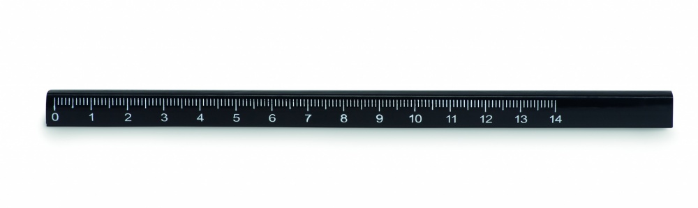 Logo trade promotional giveaways image of: Carpenters pencil with ruler