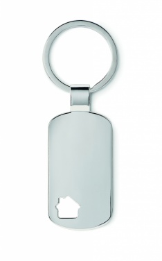 Logo trade advertising product photo of: Key ring with house detail