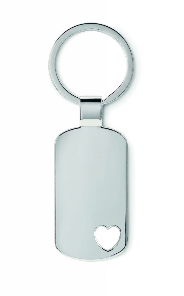 Logotrade promotional item picture of: Key ring with heart detail Jūrmala