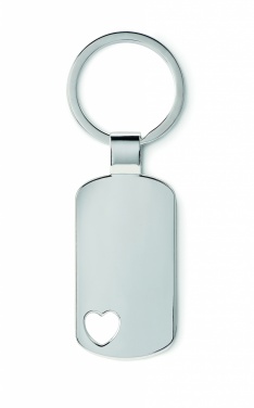 Logotrade promotional merchandise photo of: Key ring with heart detail Jūrmala