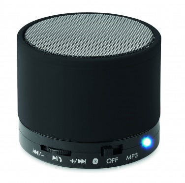 Logo trade promotional merchandise picture of: Round wireless speaker