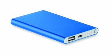 Logo trade promotional merchandise image of: Flat power bank 4000 mAh