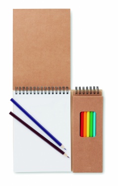 Logotrade promotional product image of: Colouring set with notepad