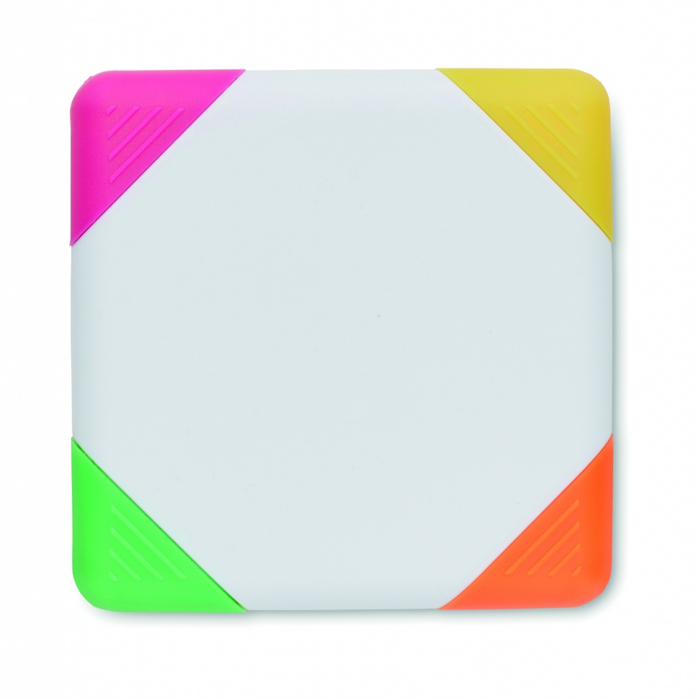 Logo trade business gifts image of: Square shaped highlighter