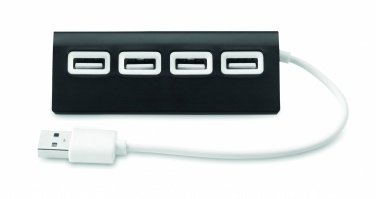 Logo trade business gifts image of: 4 port USB hub