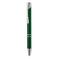 Push button aluminium pen, Green