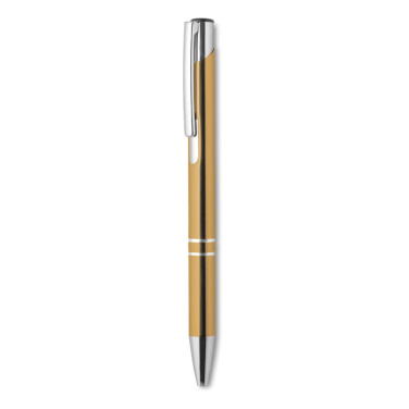 Logo trade promotional gifts picture of: Push button aluminium pen