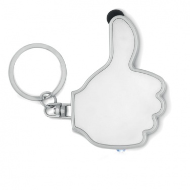 Logo trade advertising product photo of: Thumbs up led light w/key ring Valmiera