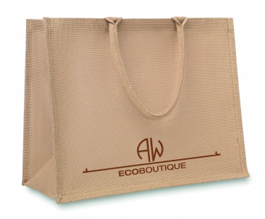 Logo trade business gifts image of: Jute shopping bag