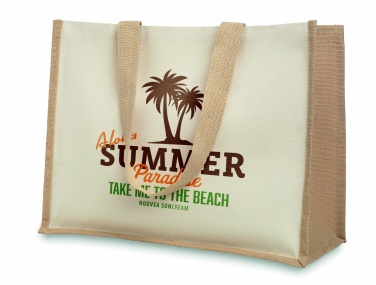 Logotrade promotional gift image of: Jute and canvas shopping bag