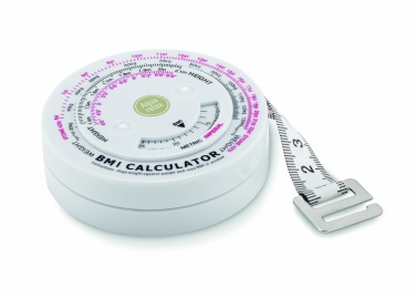 Logo trade business gifts image of: BMI measuring tape