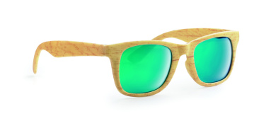 Logo trade promotional giveaway photo of: Wooden look sunglasses MAARDU