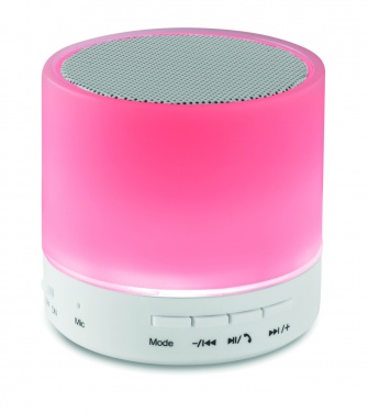 Logo trade promotional items picture of: Round wireless speaker LED