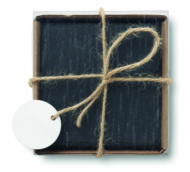 Logotrade advertising product image of: Slate coasters with EVA bottom