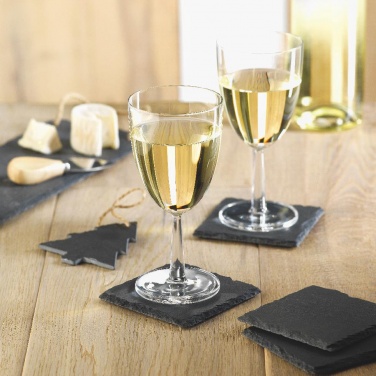 Logo trade promotional giveaways picture of: Slate coasters with EVA bottom