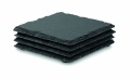 Slate coasters with EVA bottom, Black