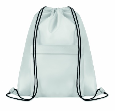 Logo trade promotional items image of: 210D Polyester drawstring bag